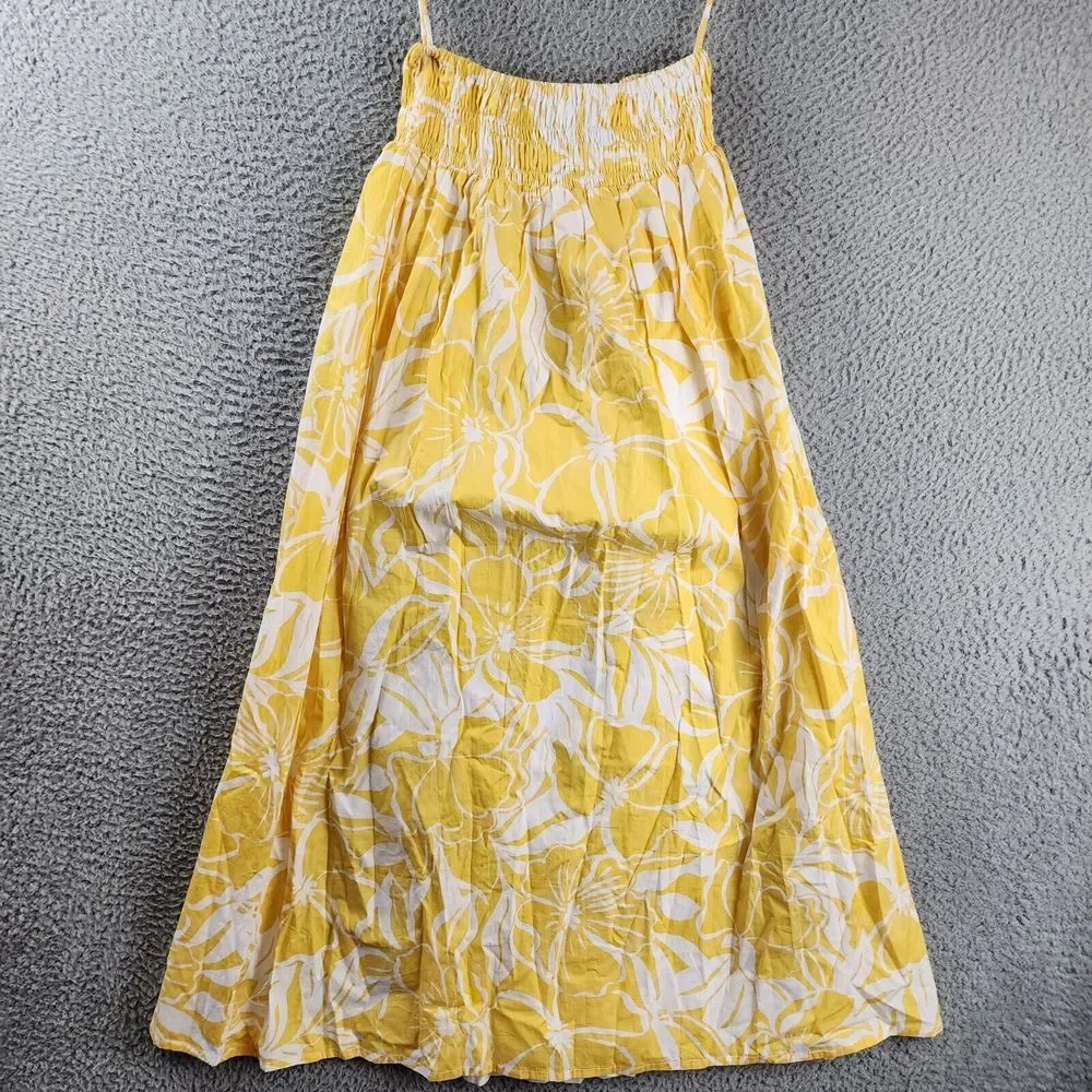 Faithfull the Brand Kiera Skirt Women's 4 Marigold Smocked Waist Band - Picture 12 of 15